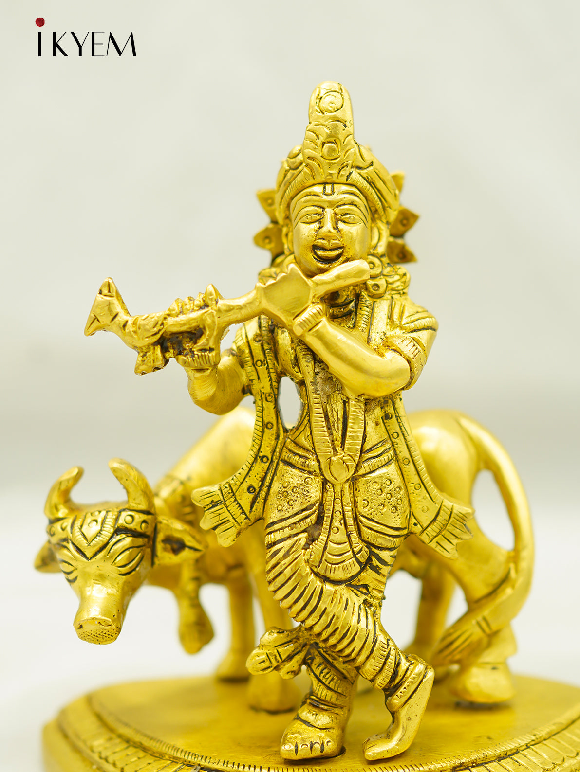 Brass Lord Krishna Idol