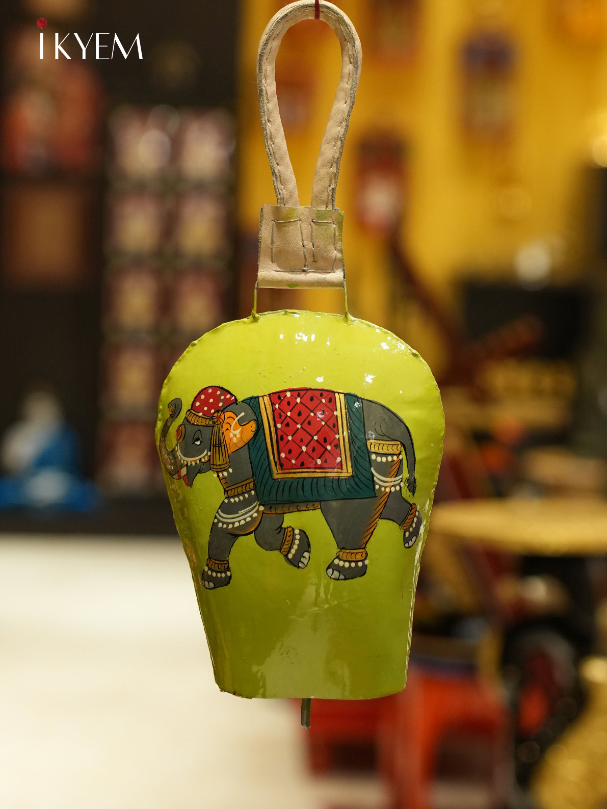 Green Elephant Cow Bell