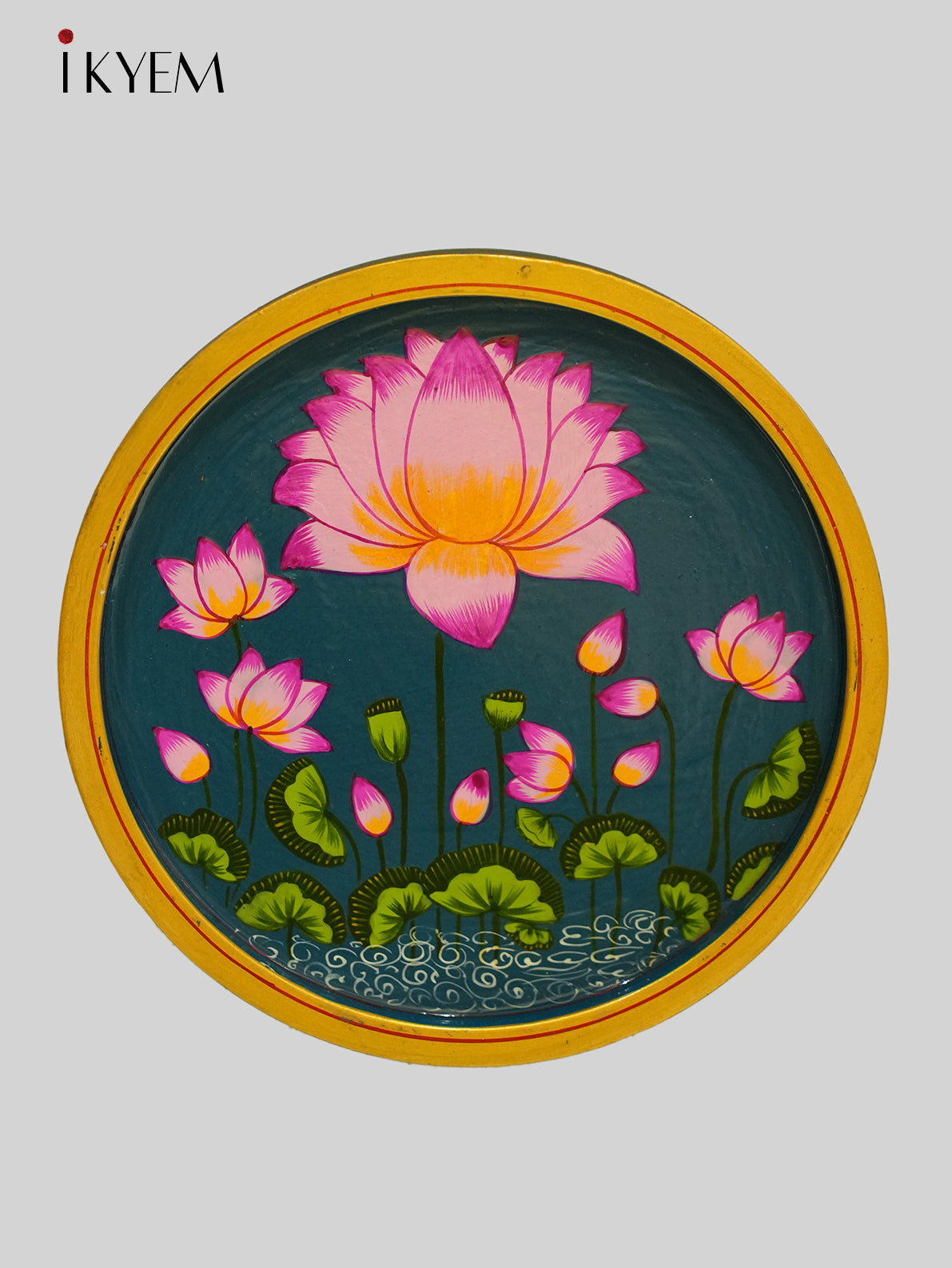 Handpainted wooden wall hanging plates