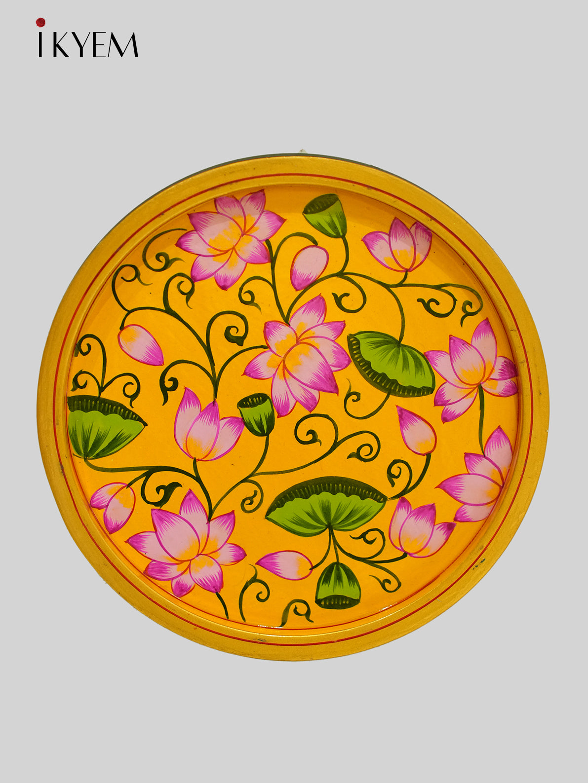 Handpainted wooden wall hanging plates