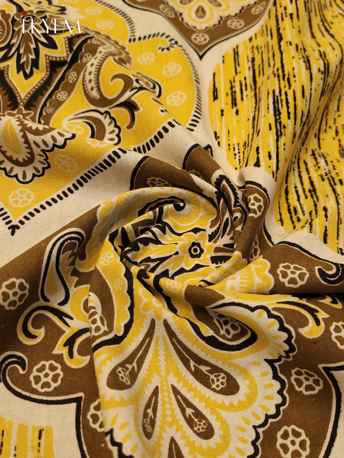 Yellow and Brown - Bed Spread