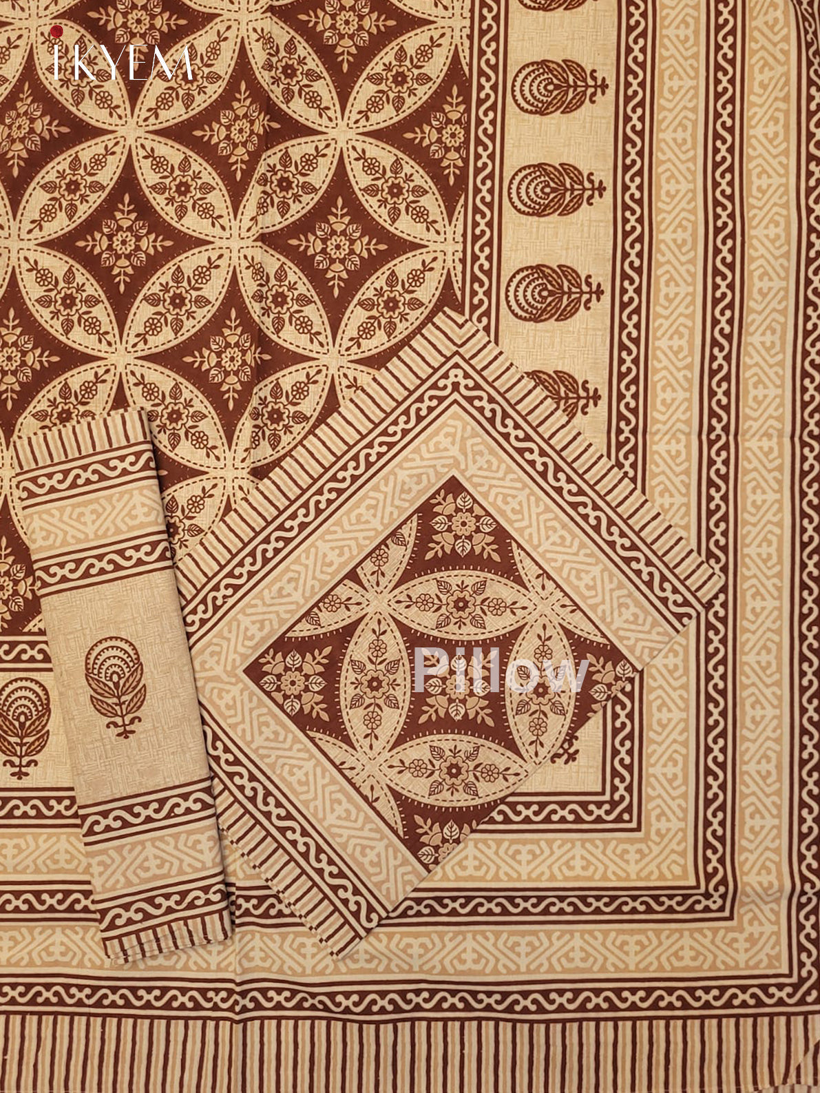 Sandal and Brown - Bed Spread