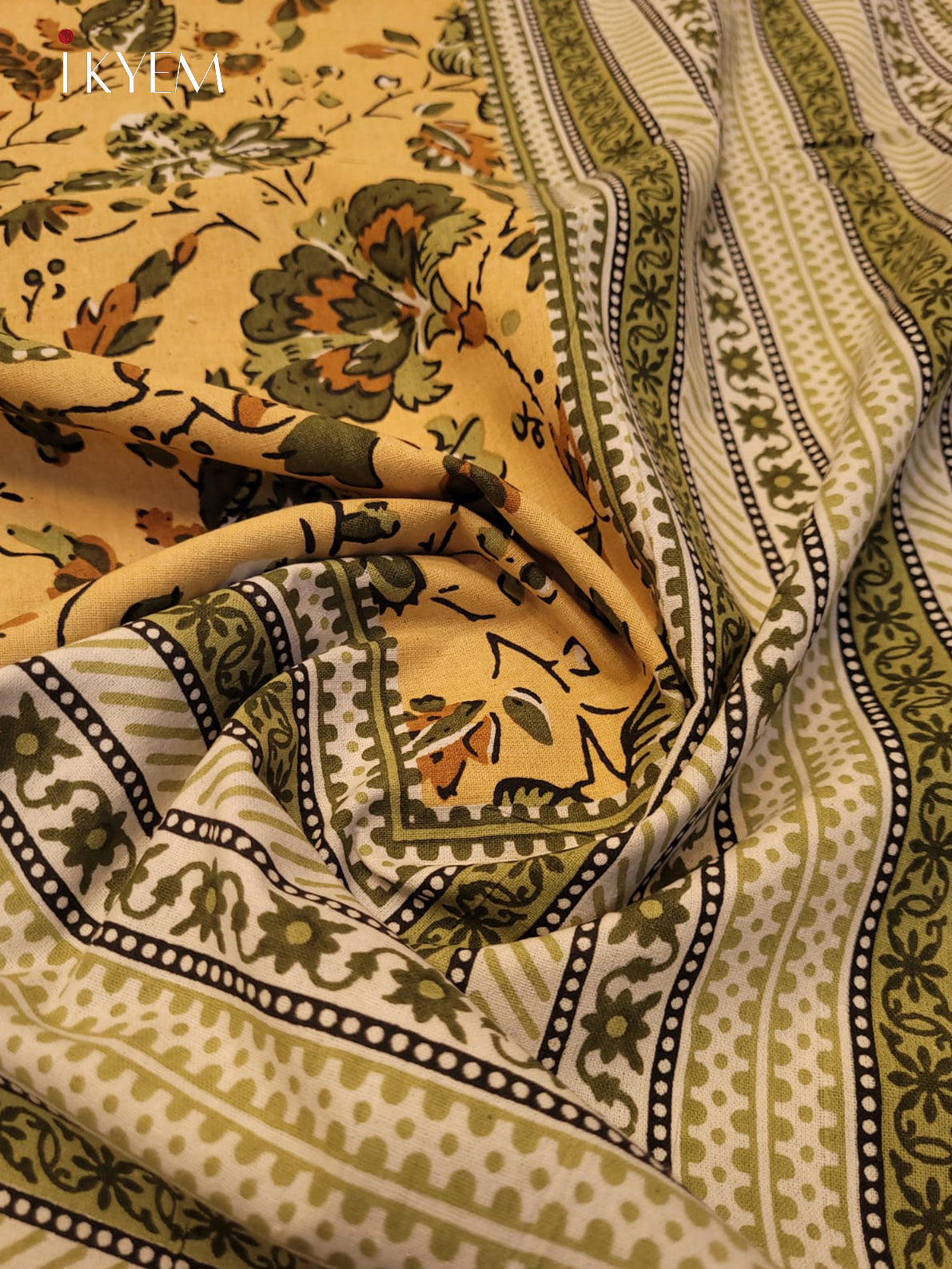 Yellow and Green - Bed Spread