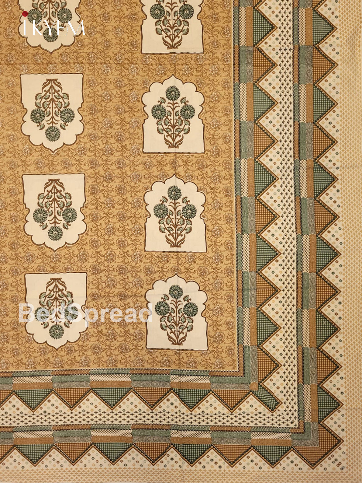 Sandal & Green - Bed Spread