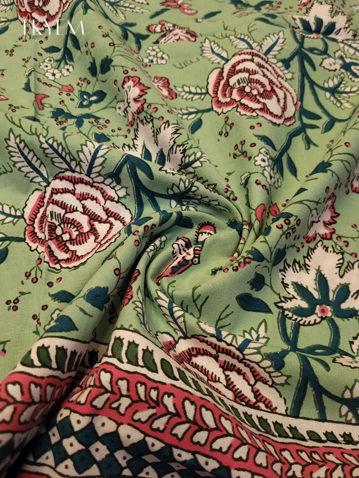 Green & Pink - Bed Spread