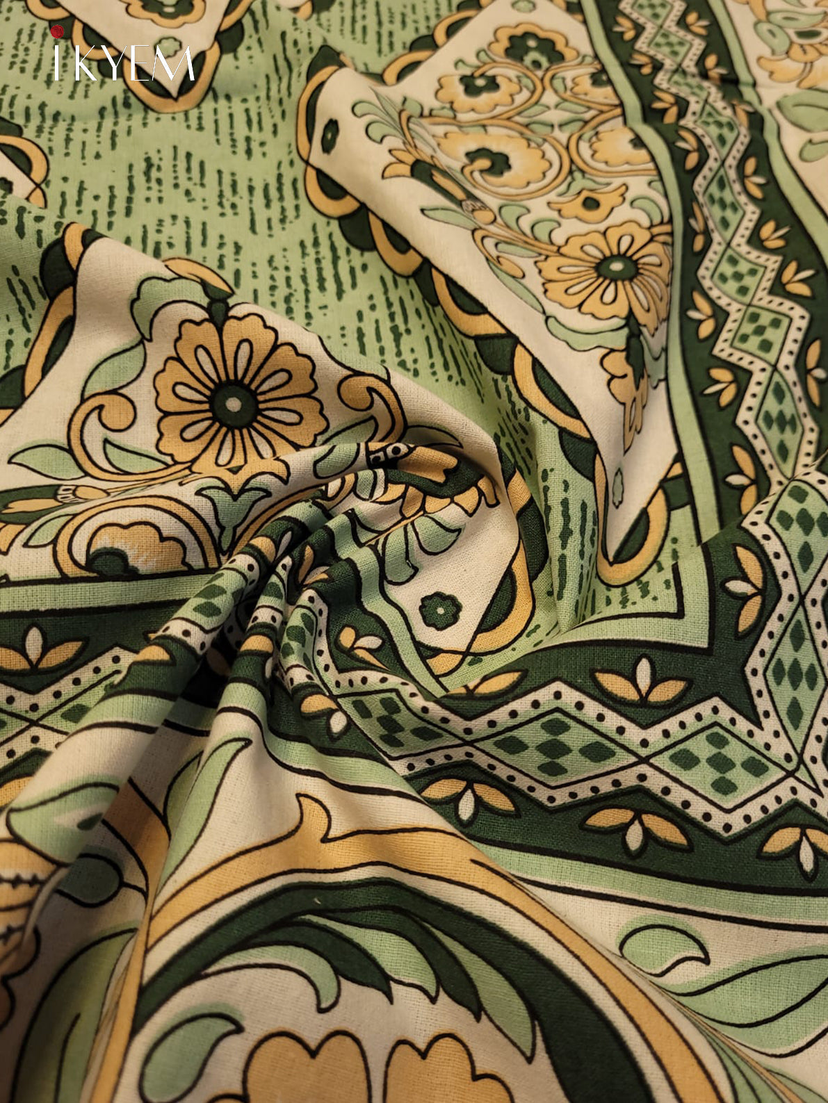 Green & Peach- Bed Spread