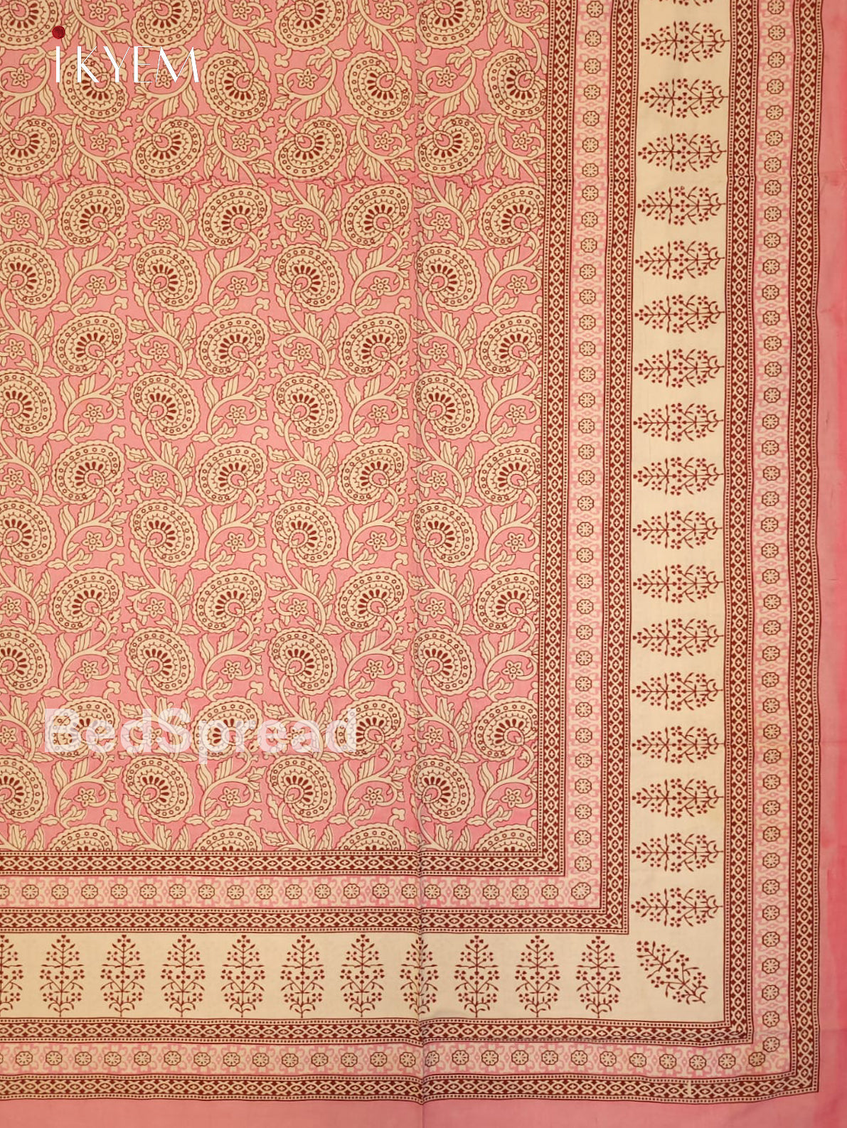 Peach & Pink - Bed Spread