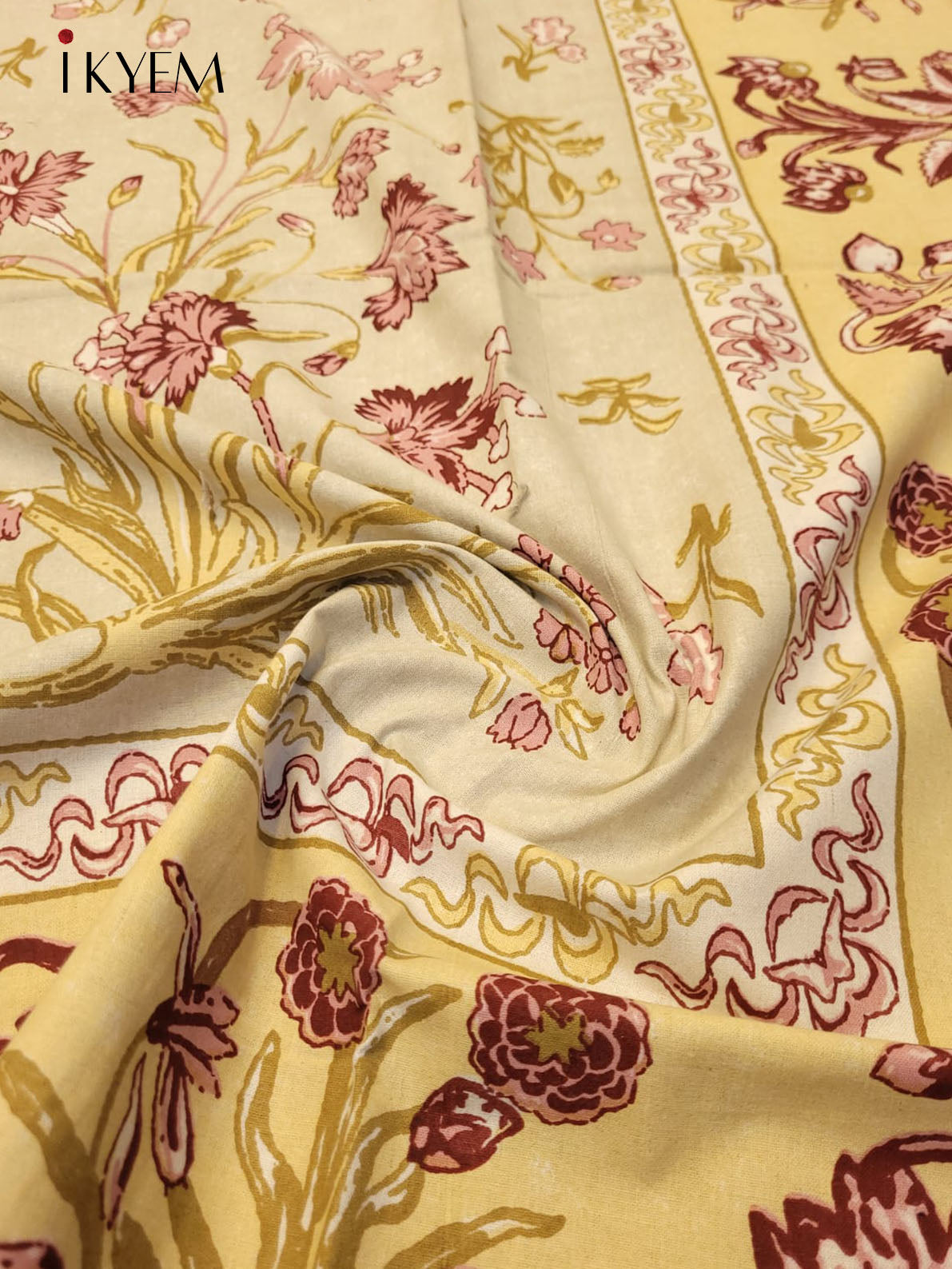 Yellow and red -Bed Spread