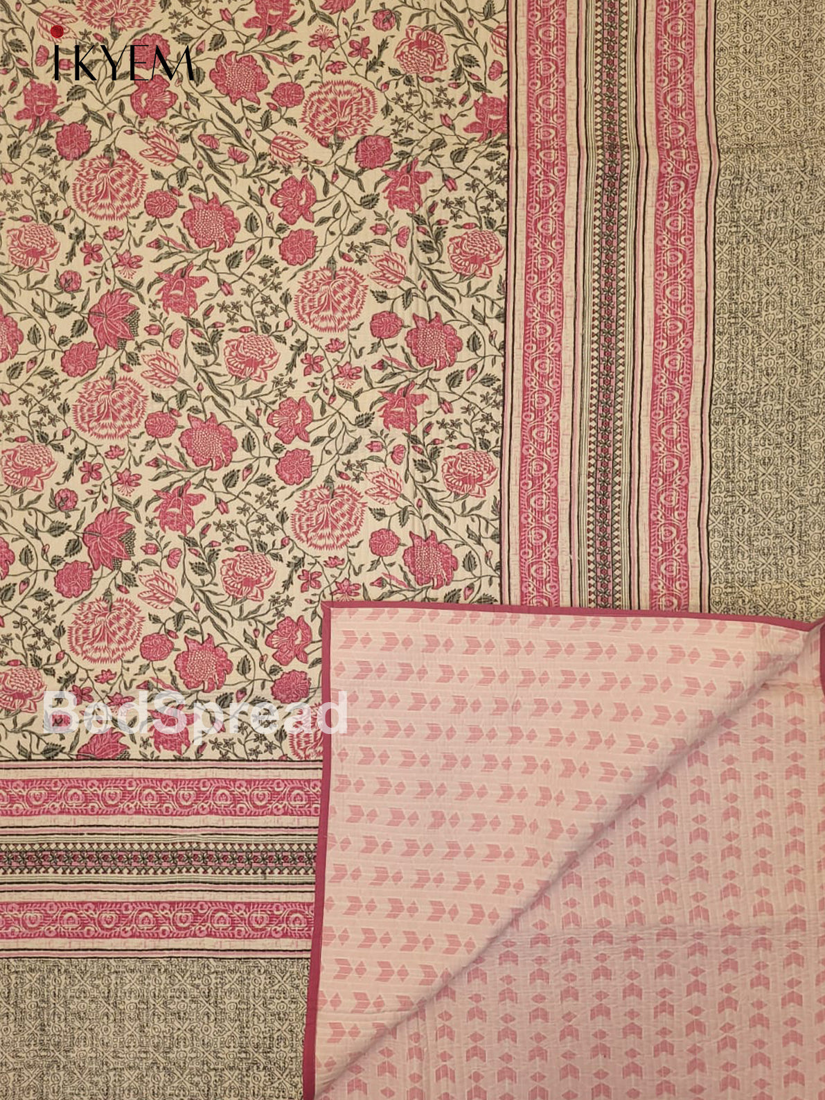 Cream & Pink - Quilt Set