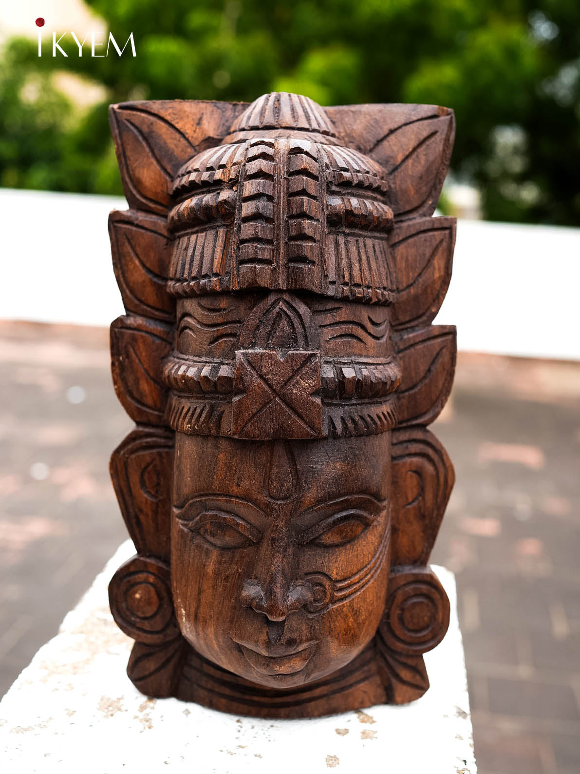 Hand crafted wooden Ramar Mask