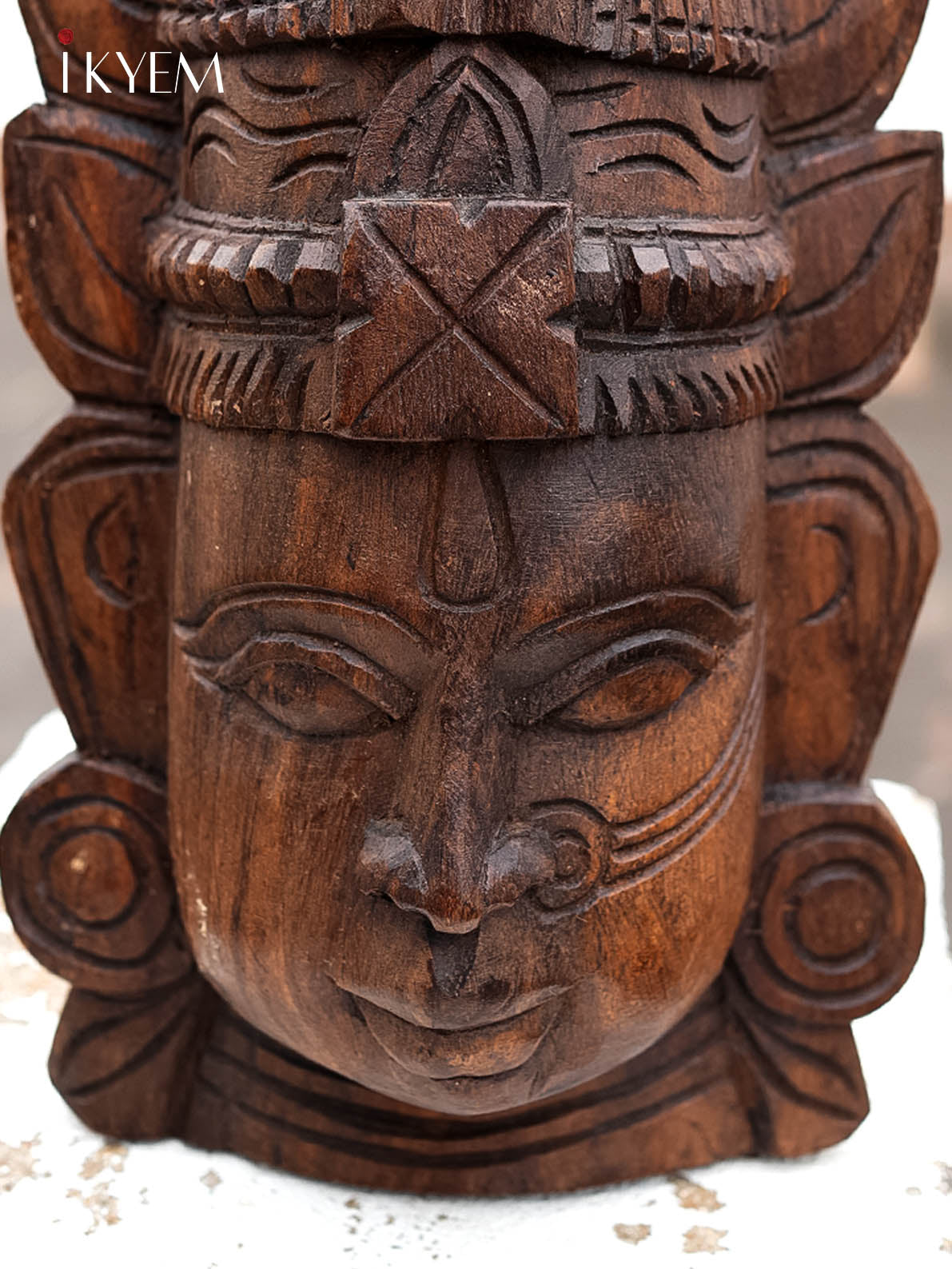 Hand crafted wooden Ramar Mask