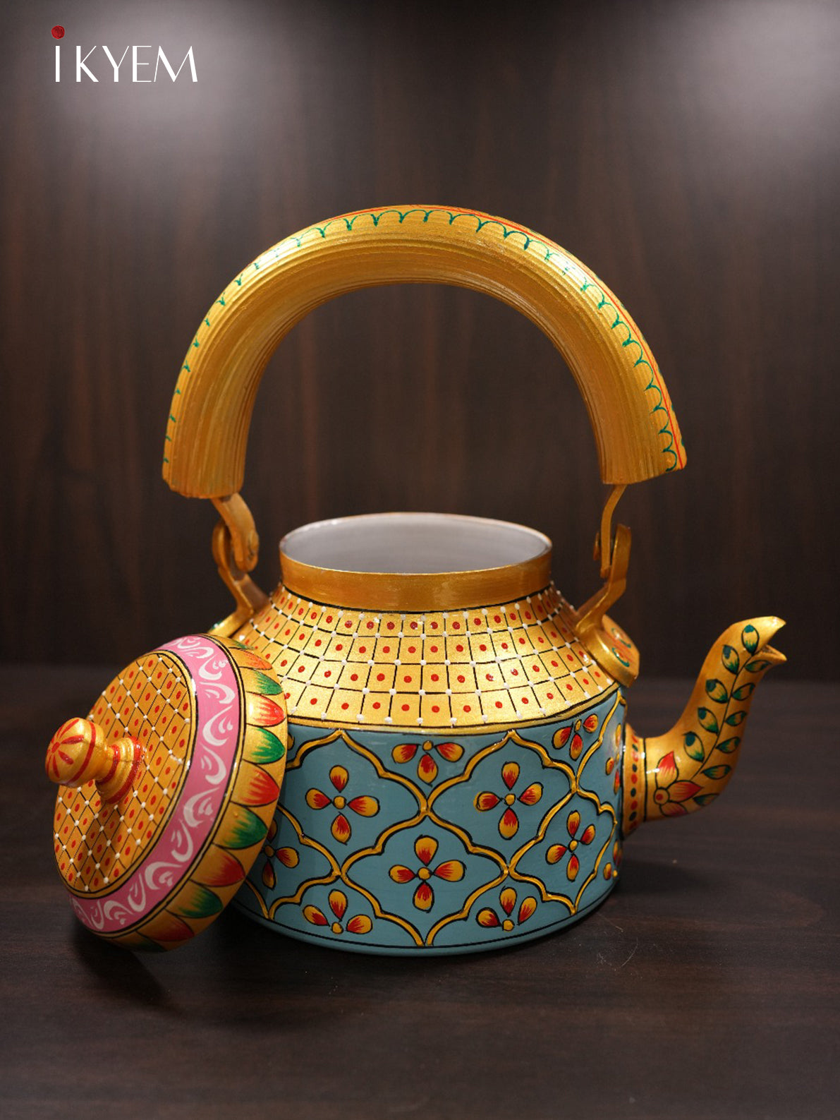 Hand Painted Steel Kettle