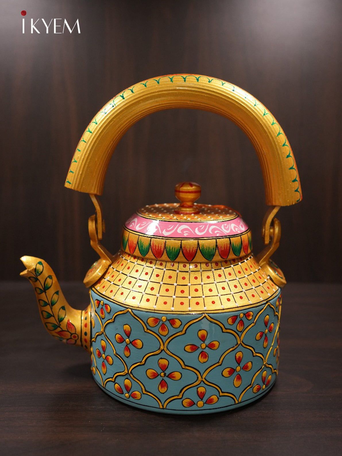 Hand Painted Steel Kettle