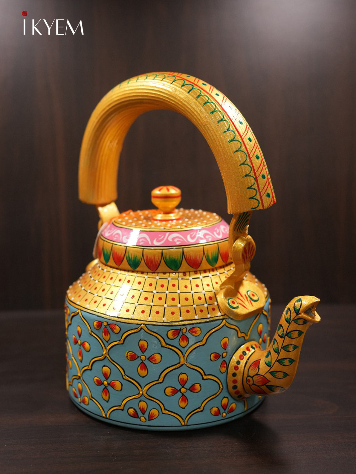 Hand Painted Steel Kettle