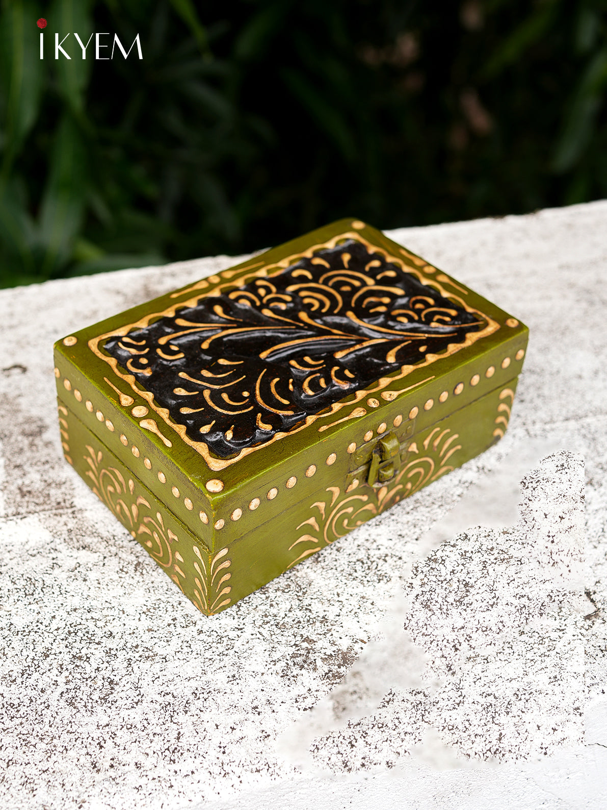 Handpainted Wooden Storage Box