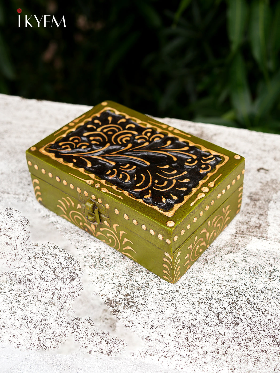 Handpainted Wooden Storage Box