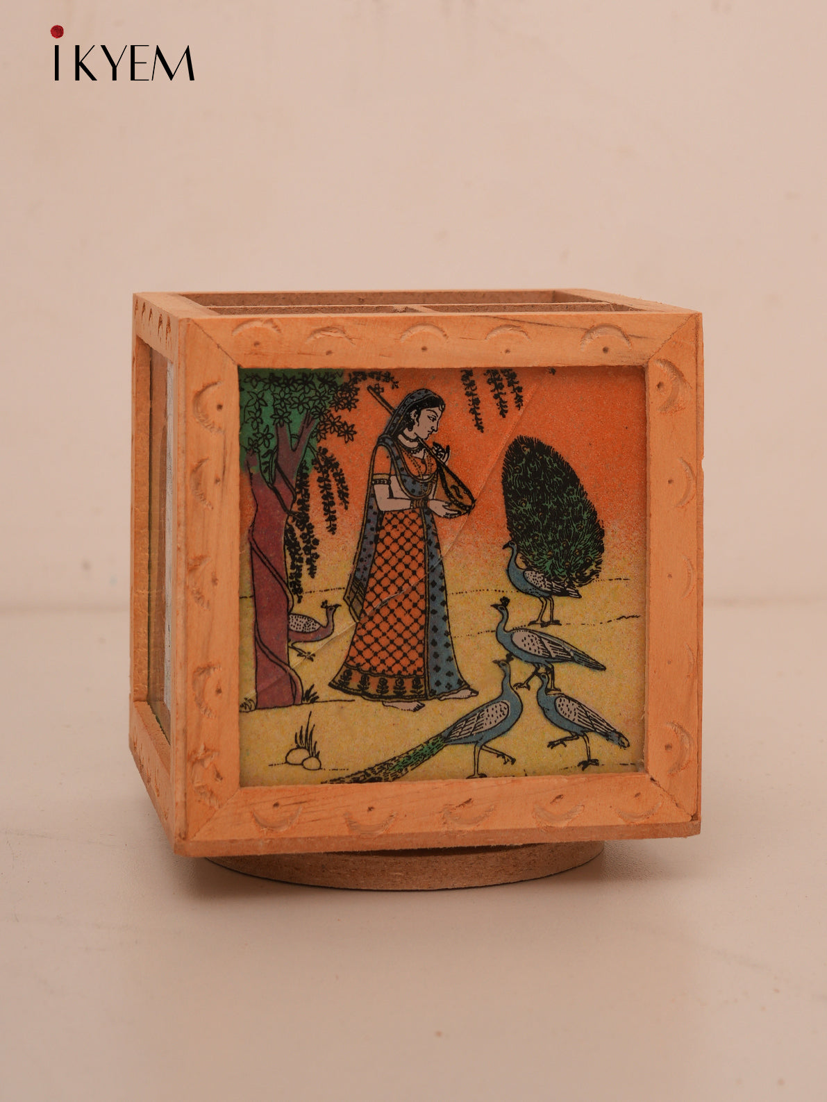 Rajasthani Wooden Pen Stand