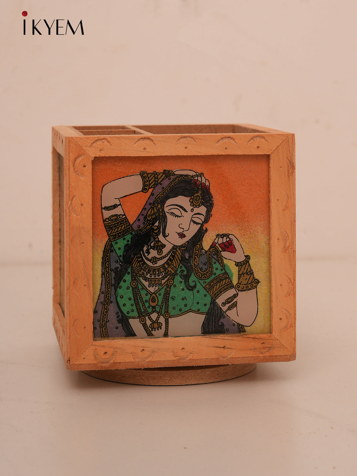 Rajasthani Wooden Pen Stand