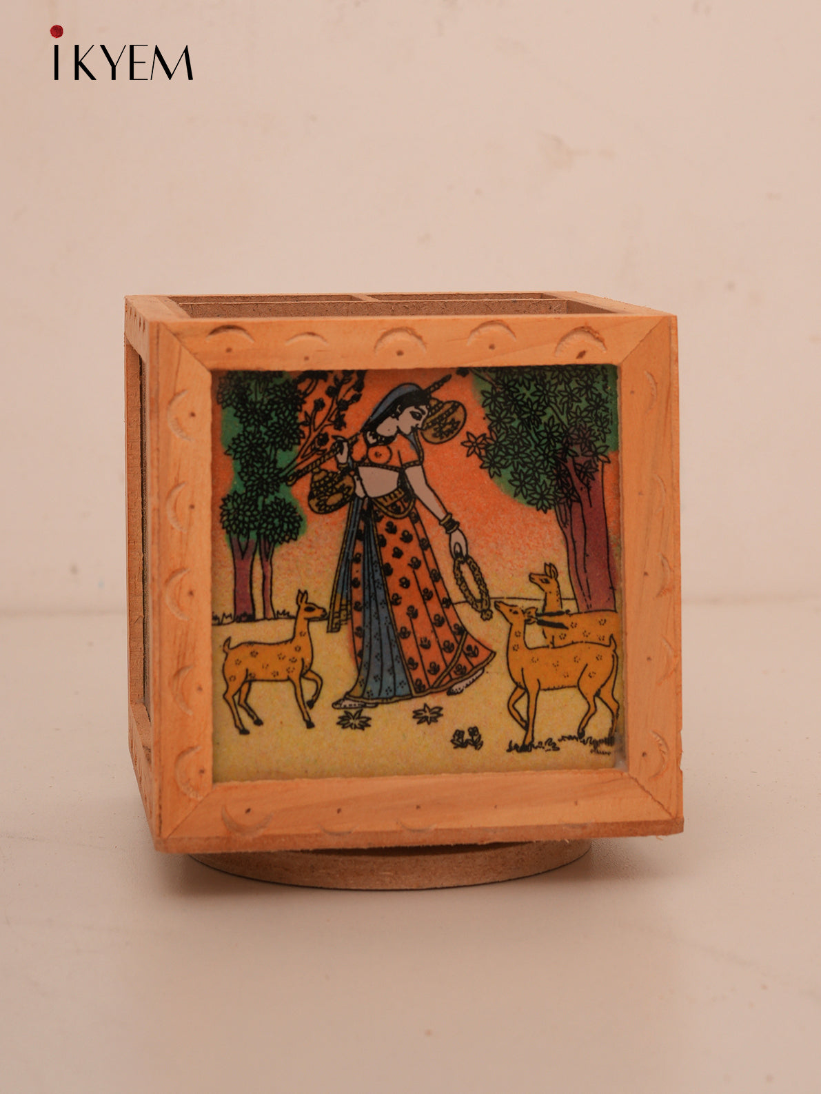 Rajasthani Wooden Pen Stand