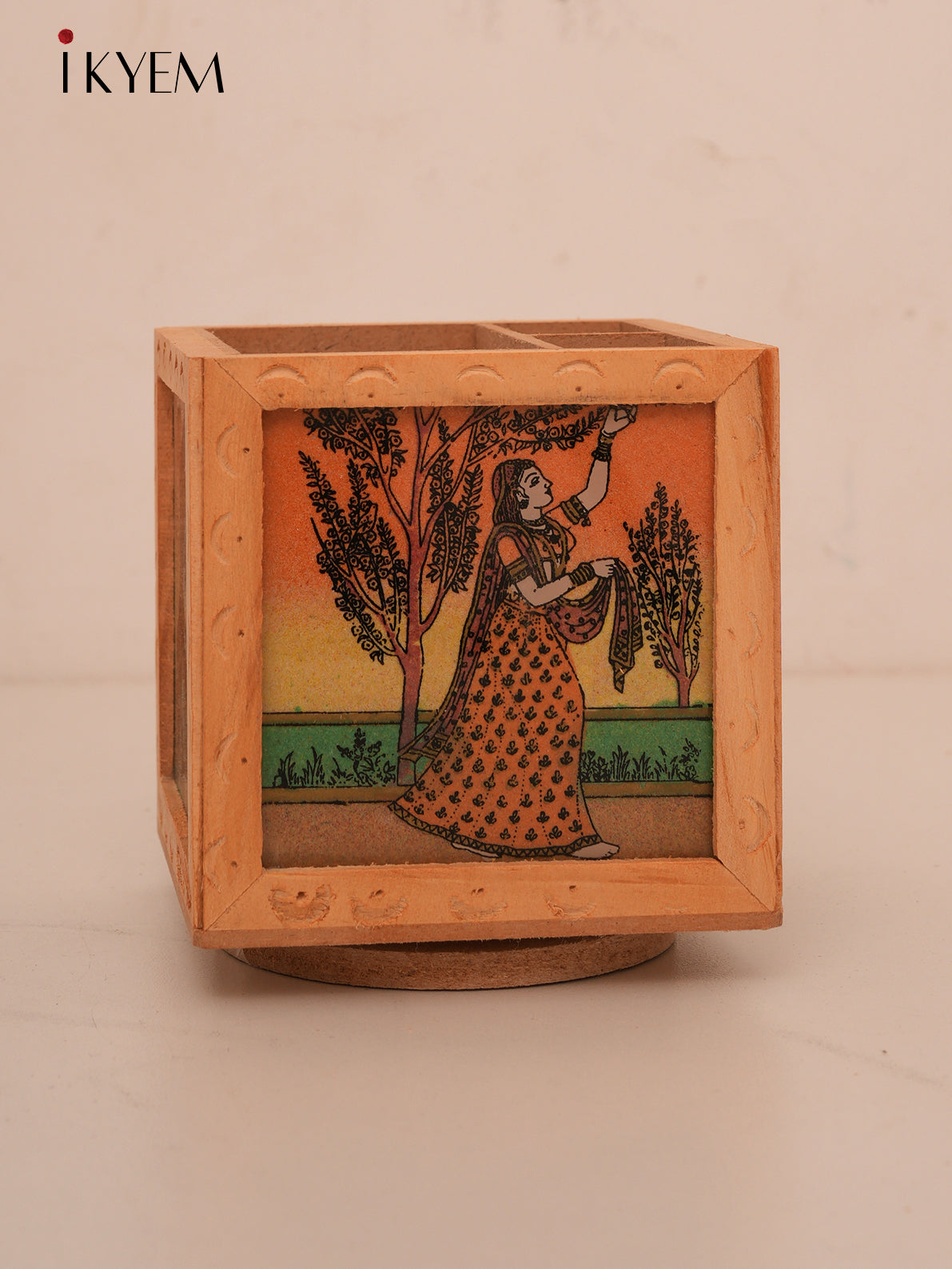 Rajasthani Wooden Pen Stand