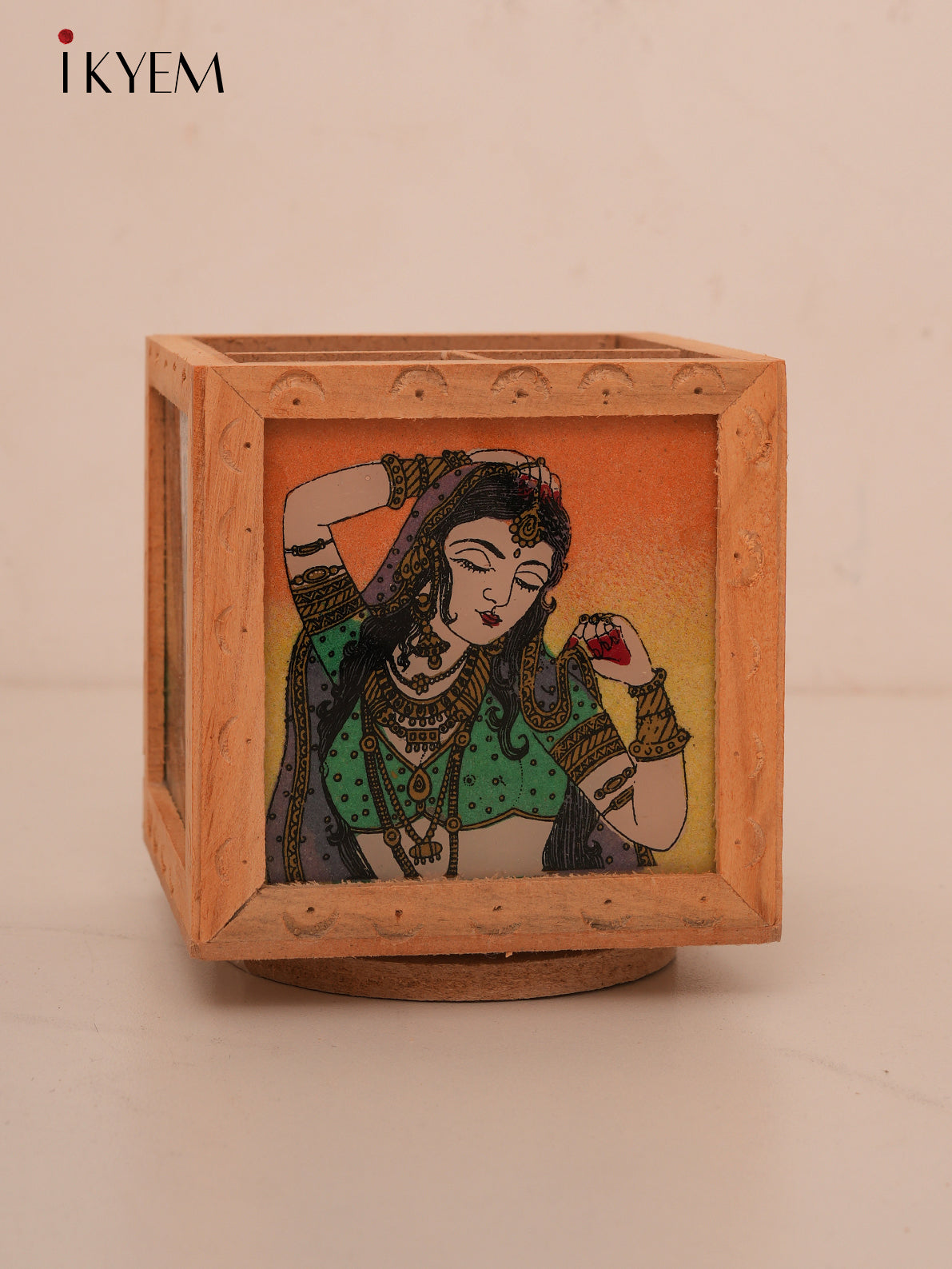 Rajasthani Wooden Pen Stand