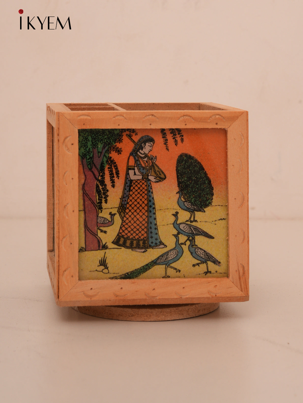 Rajasthani Wooden Pen Stand