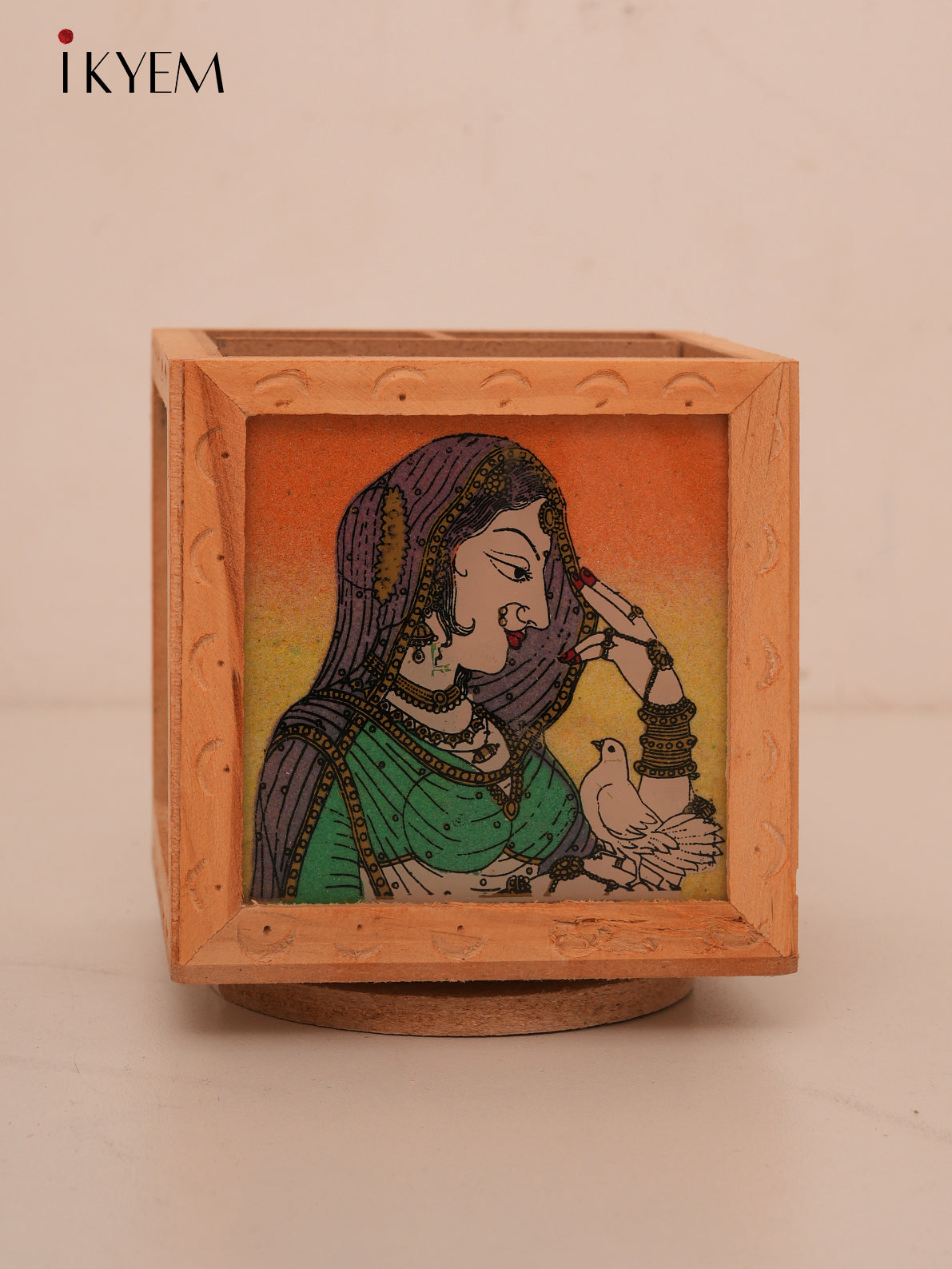 Rajasthani Wooden Pen Stand