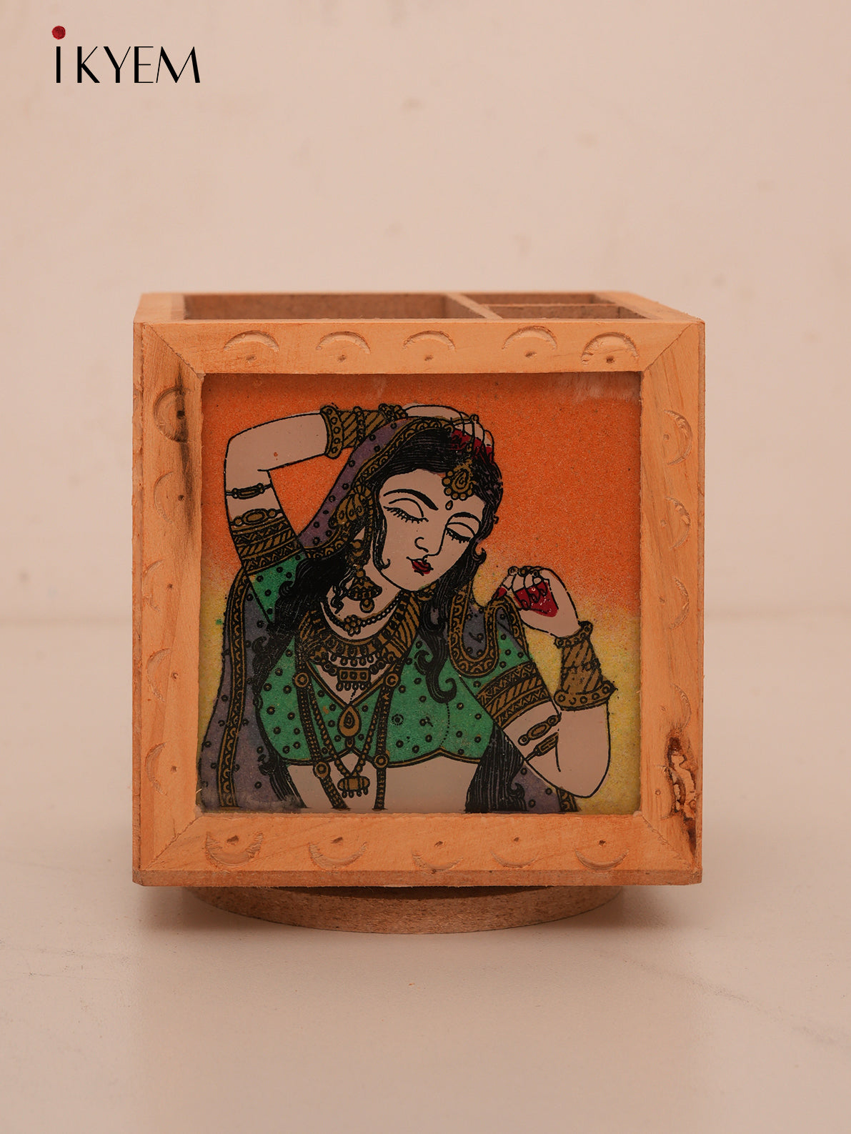 Rajasthani Wooden Pen Stand