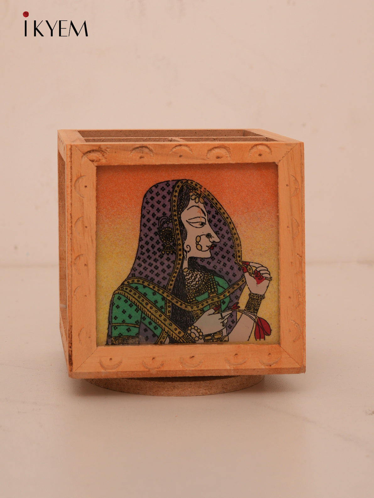 Rajasthani Wooden Pen Stand