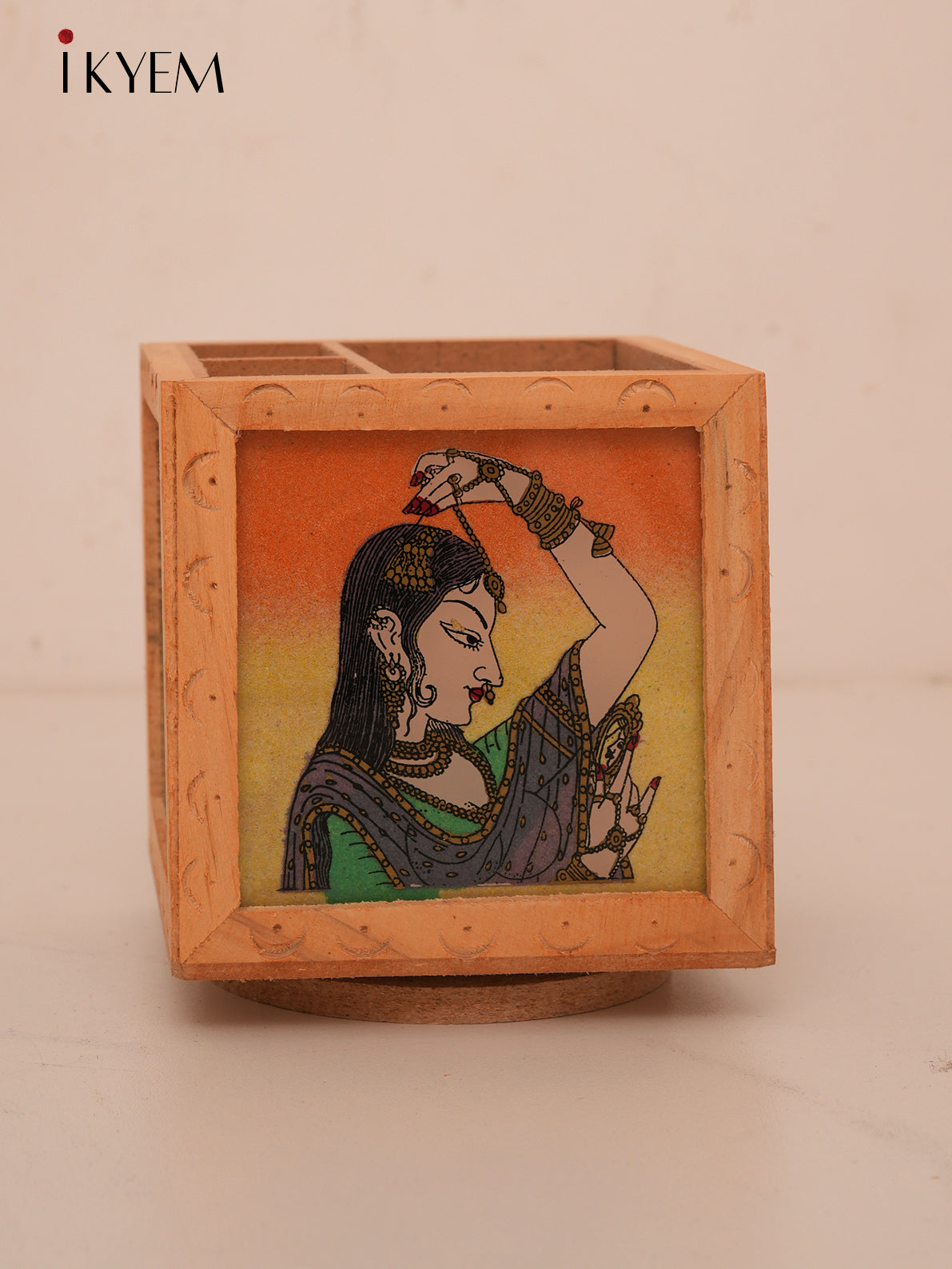 Rajasthani Wooden Pen Stand