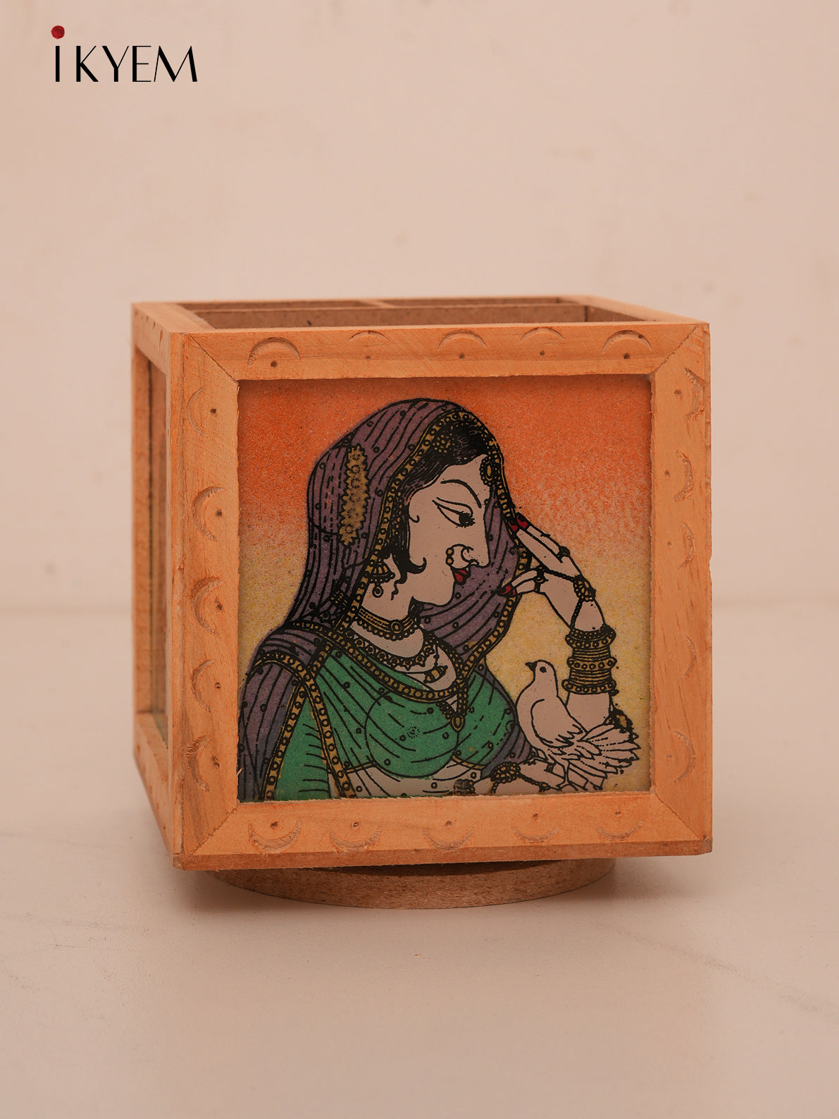 Rajasthani Wooden Pen Stand