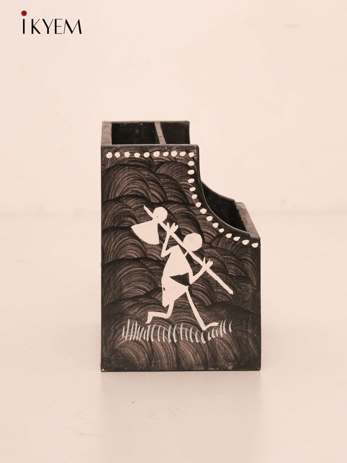 Hand Painted Warli Pen Stand