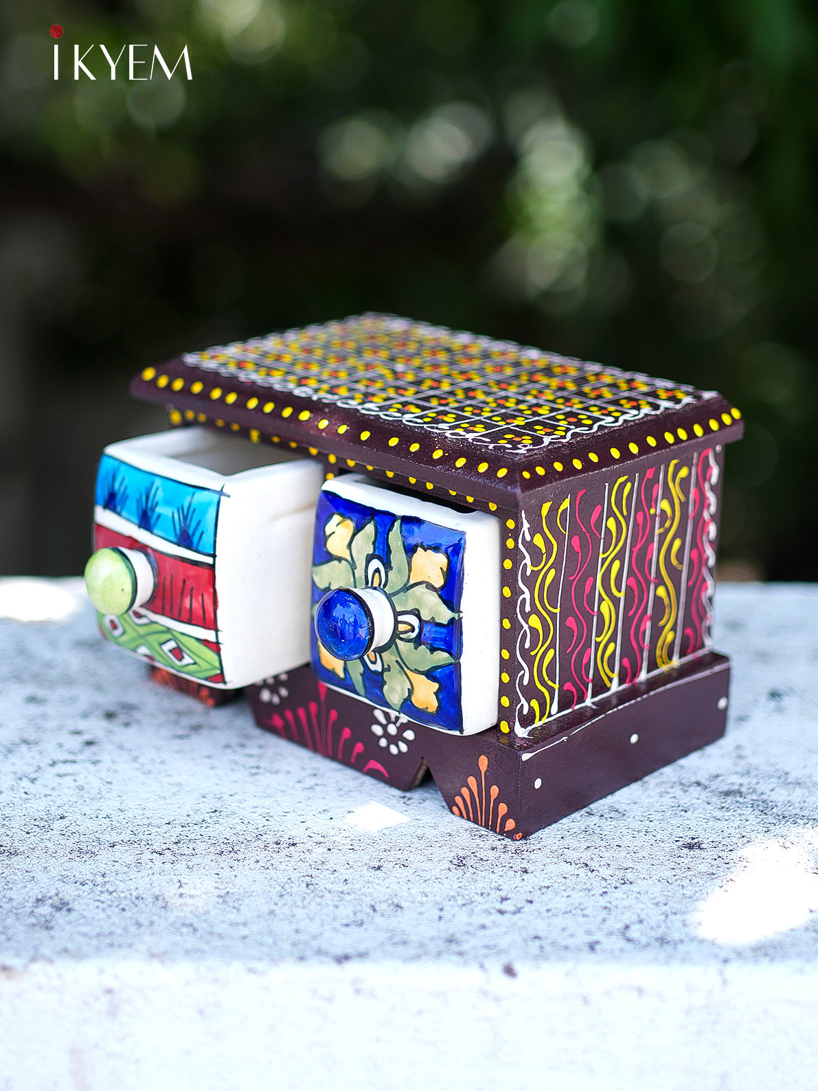 Hand painted Wooden Chest