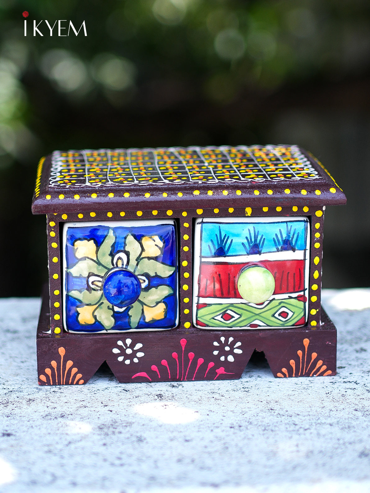 Hand painted Wooden Chest