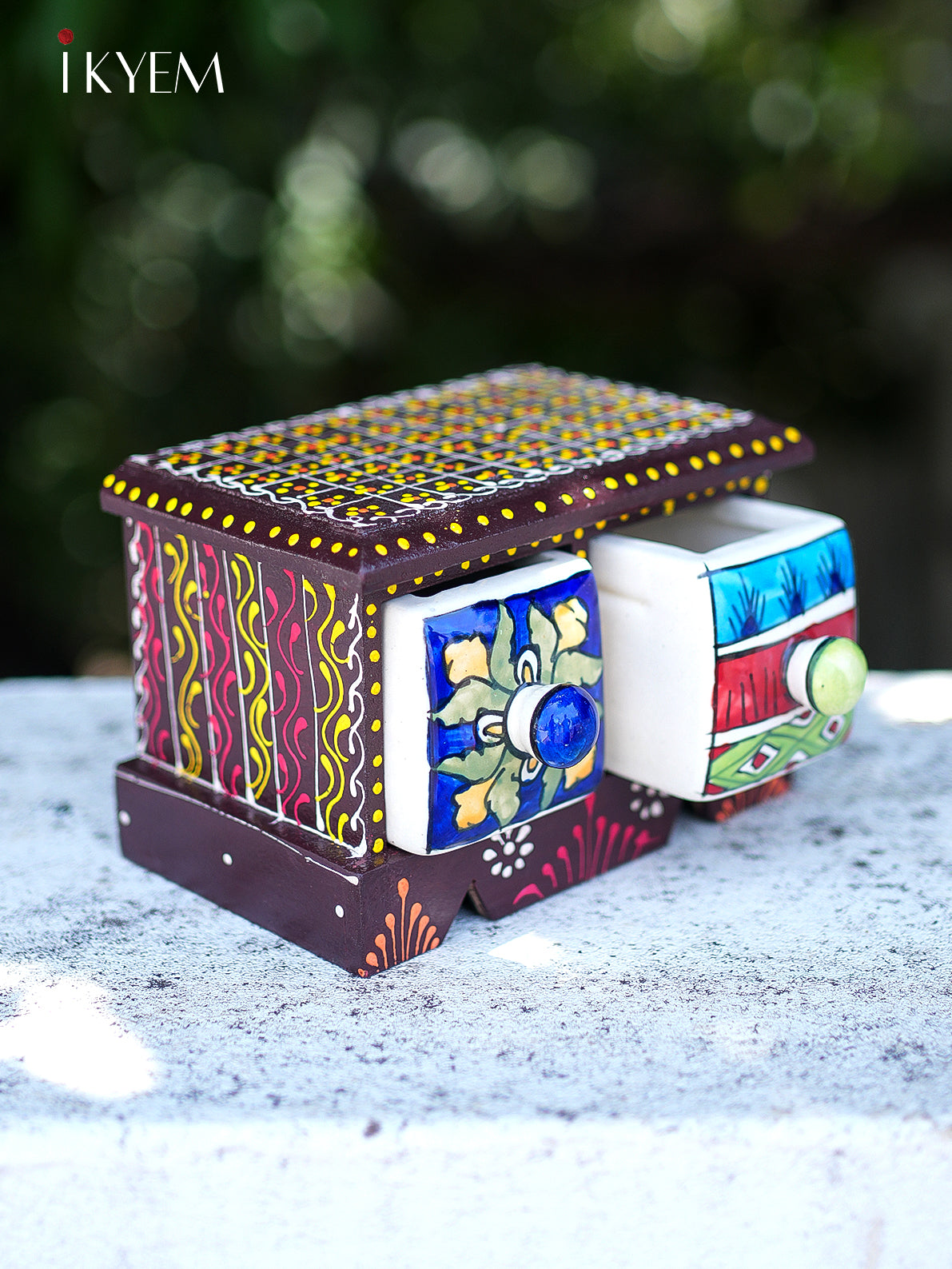 Hand painted Wooden Chest