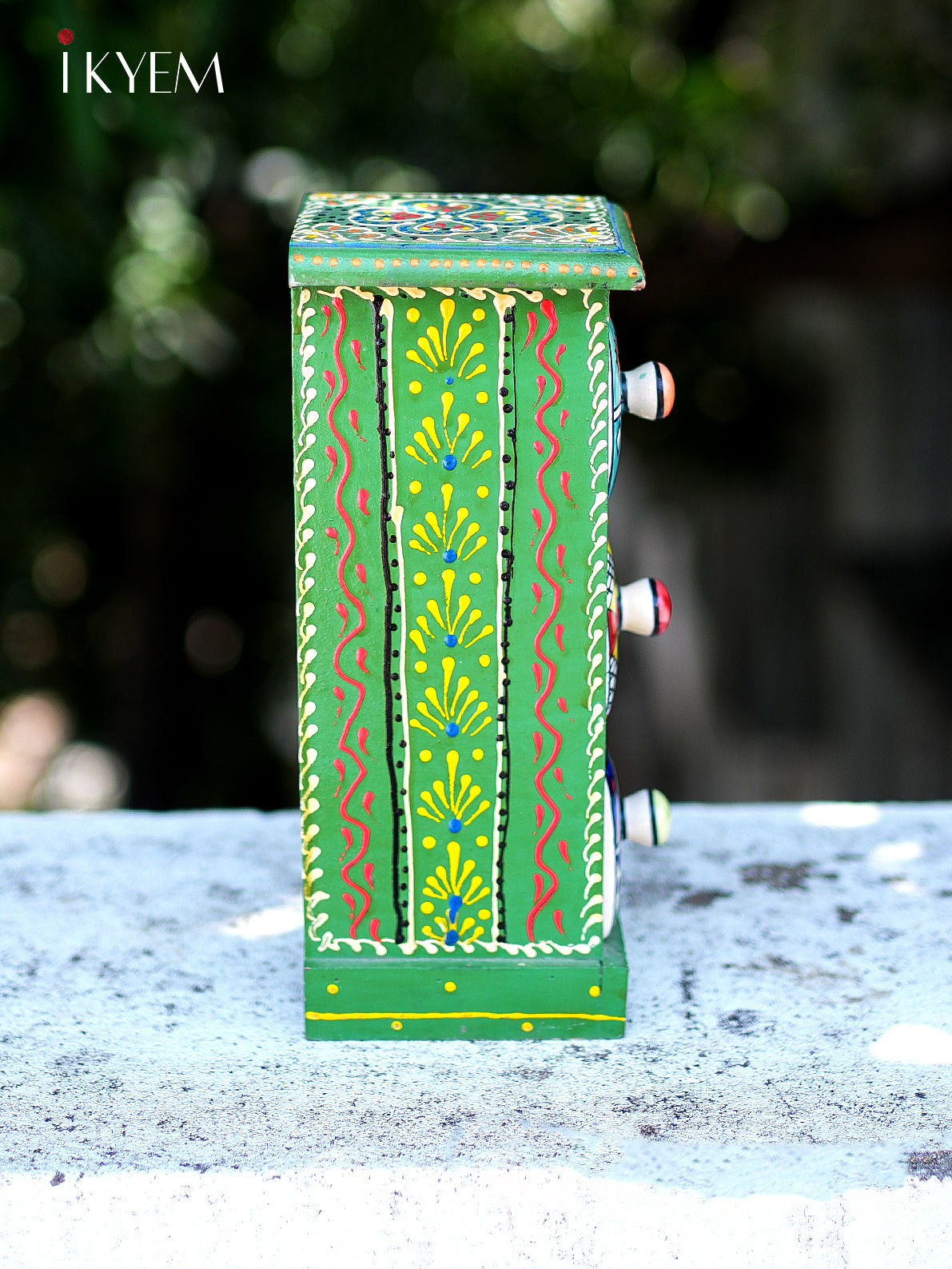 Hand Painted Wooden Chest