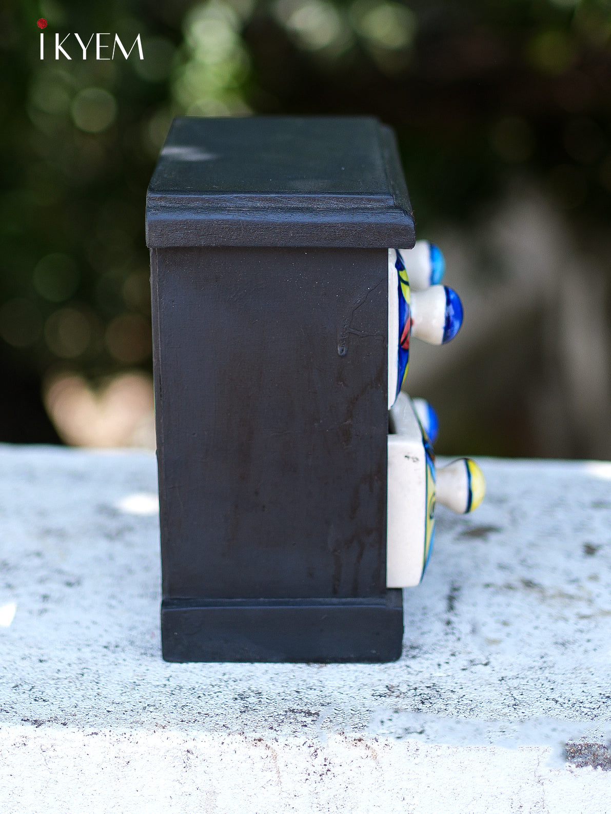 Hand- Painted Wooden Chest