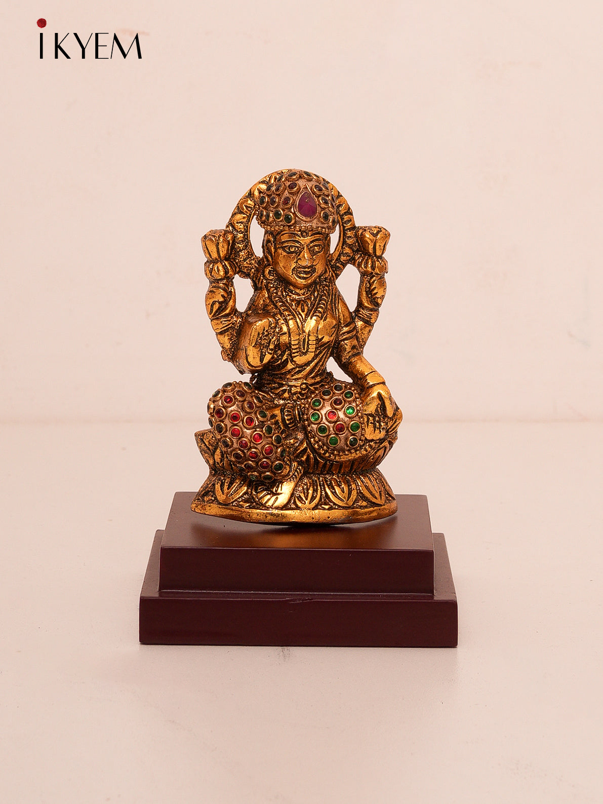 Brass Lakshmi with Stones