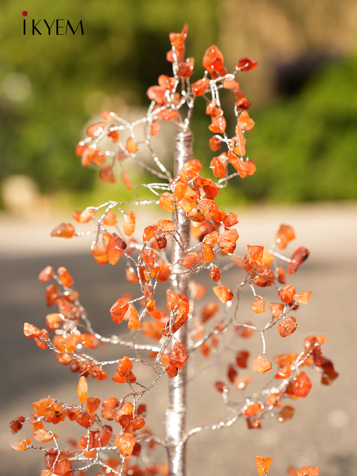 Orange Gemstone Crystal Tree