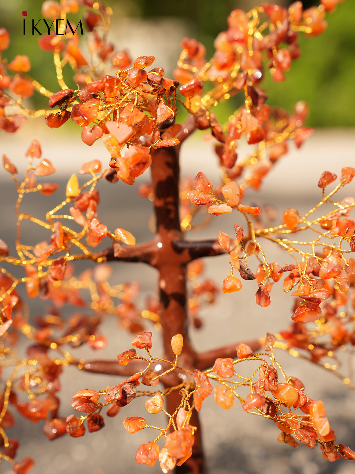 Orange Gemstone Crystal Tree