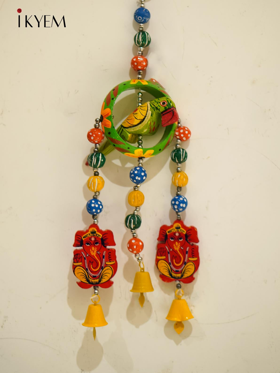 Handicraft Wooden Parrot with multicolor beads