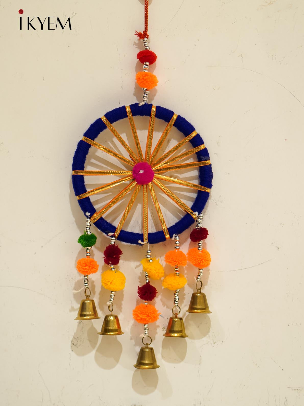 Golden Chakri with Woolen pom pom  & Bell