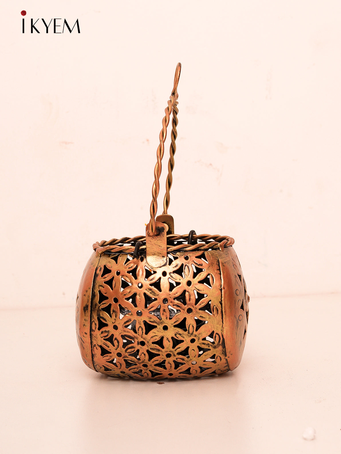 Hanging Brass Jalli  Lamp Holder