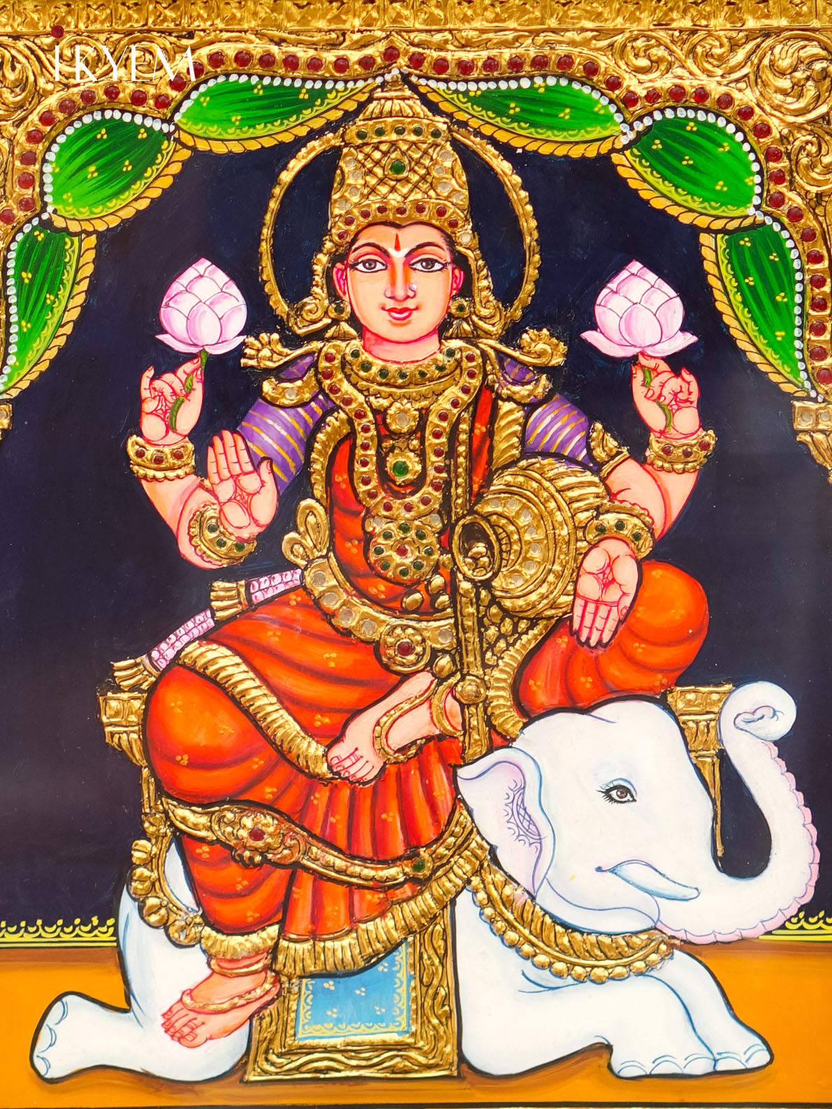 Goddess Lakshmi Tanjore Painting