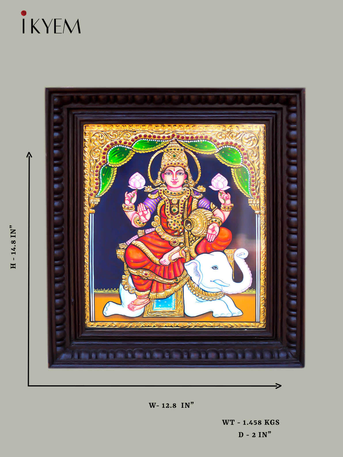 Goddess Lakshmi Tanjore Painting