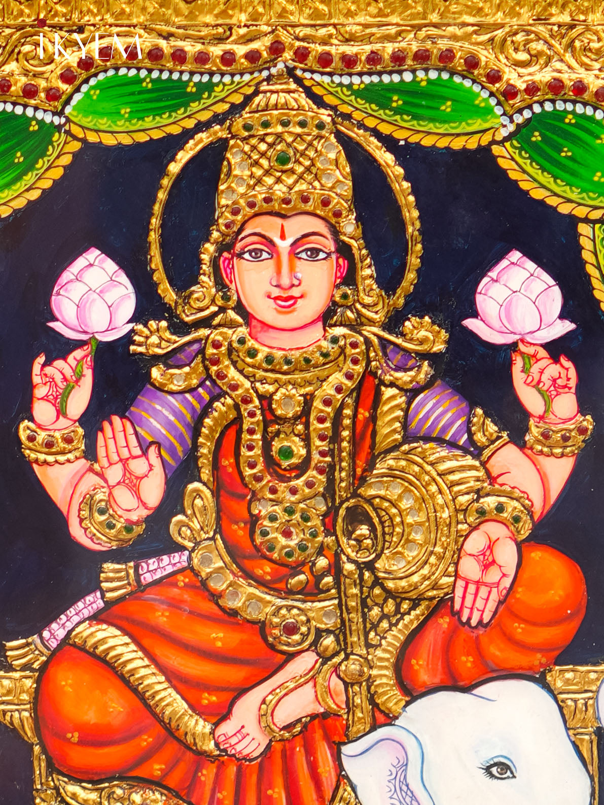 Goddess Lakshmi Tanjore Painting