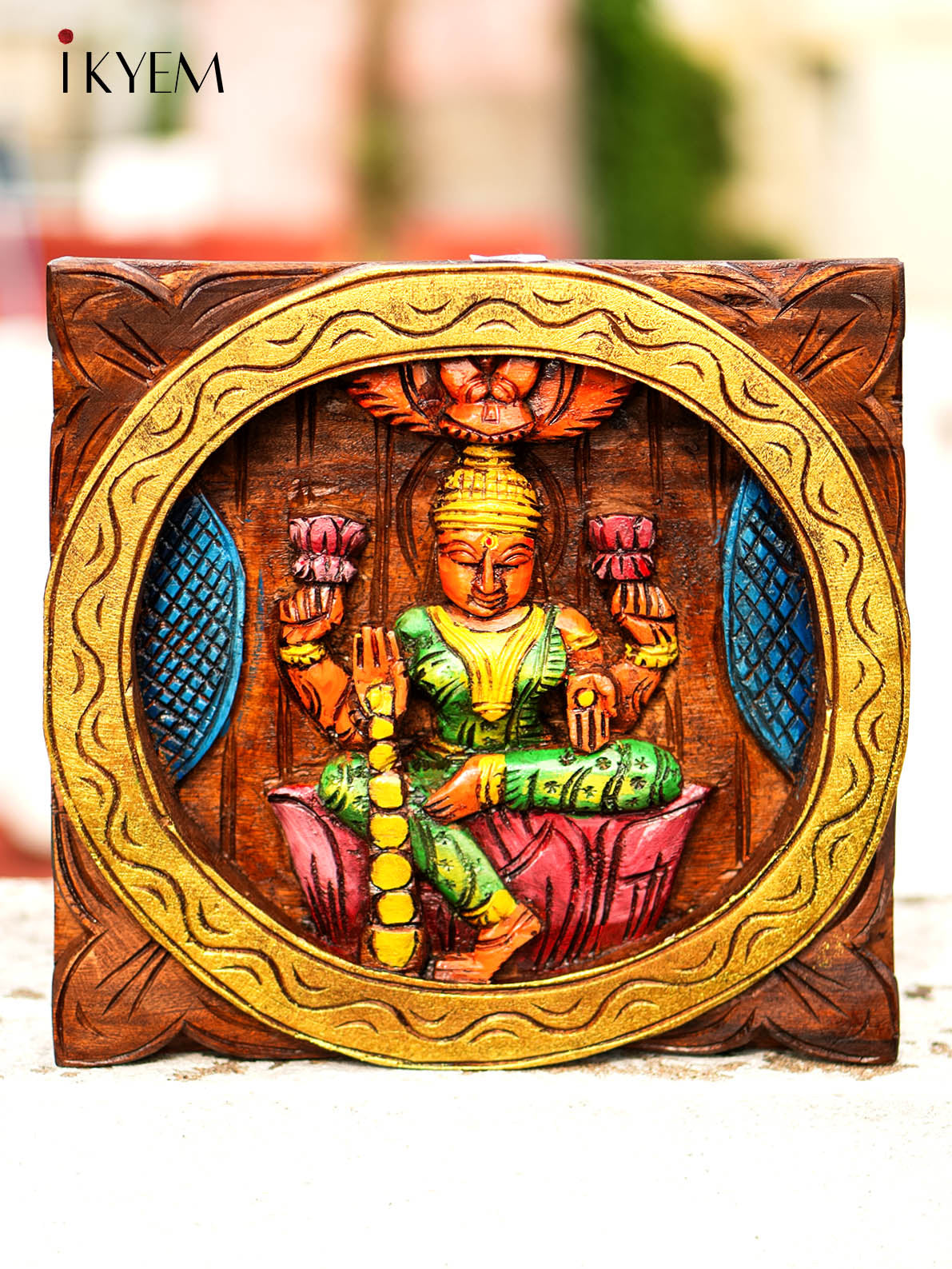 Wooden Lakshmi Panel