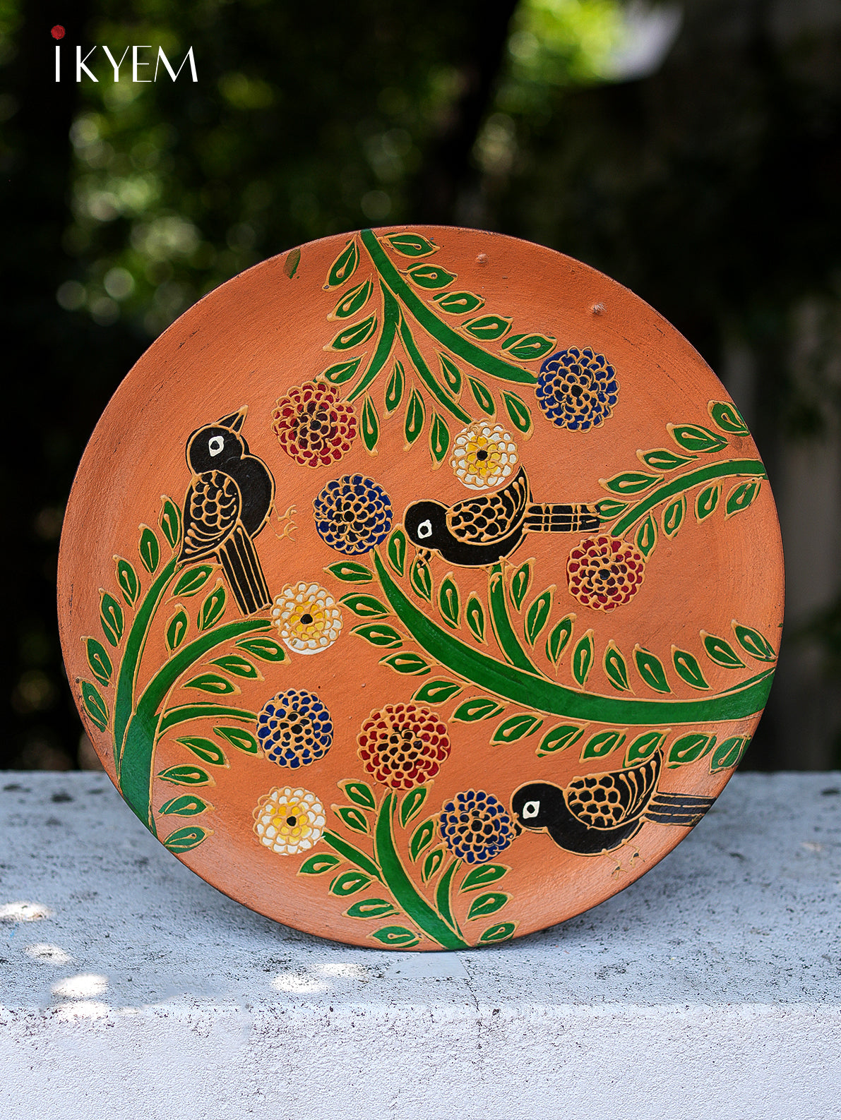 Hand painted Wooden Wall plate