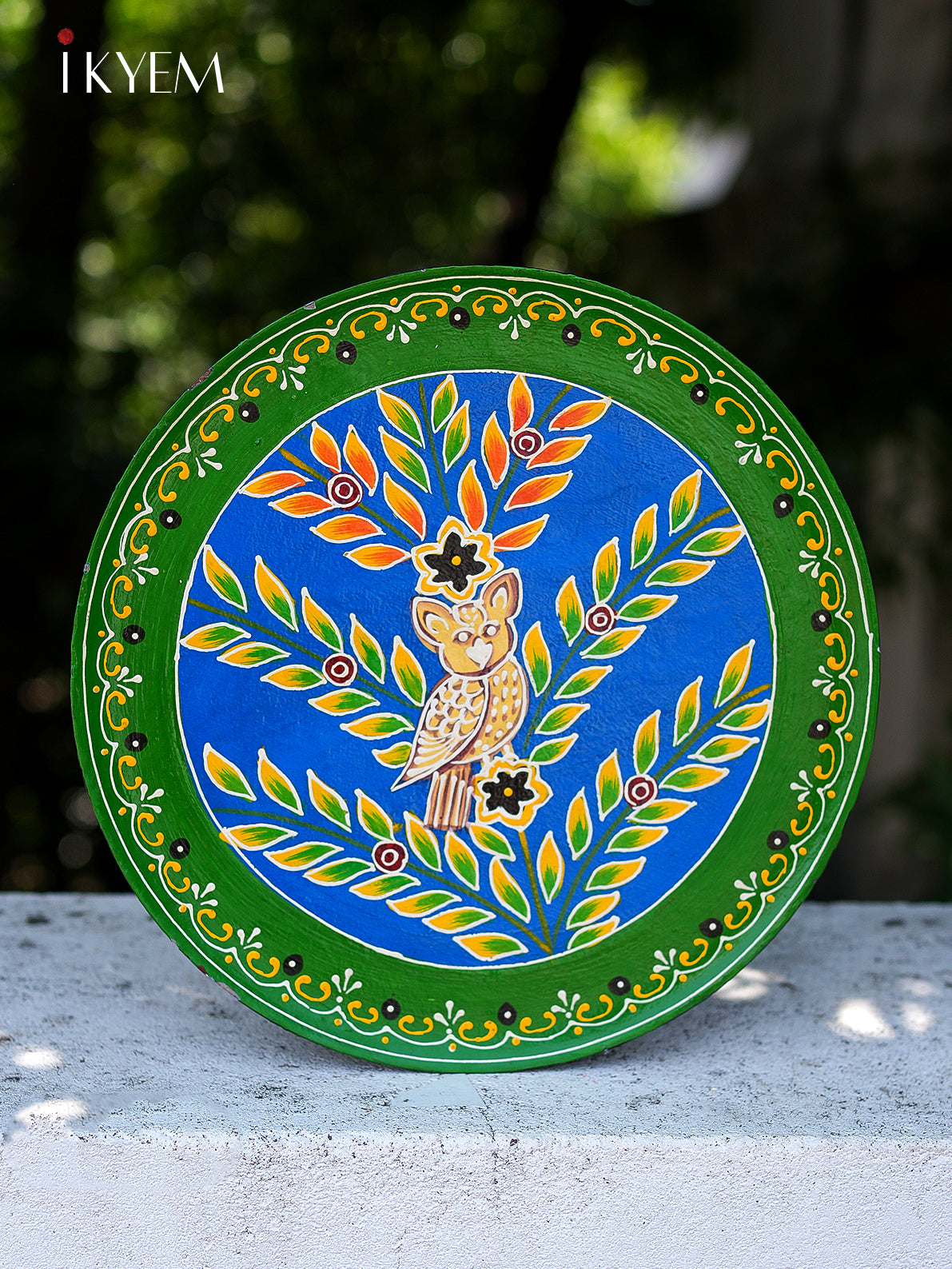 Hand painted Wooden Wall plate