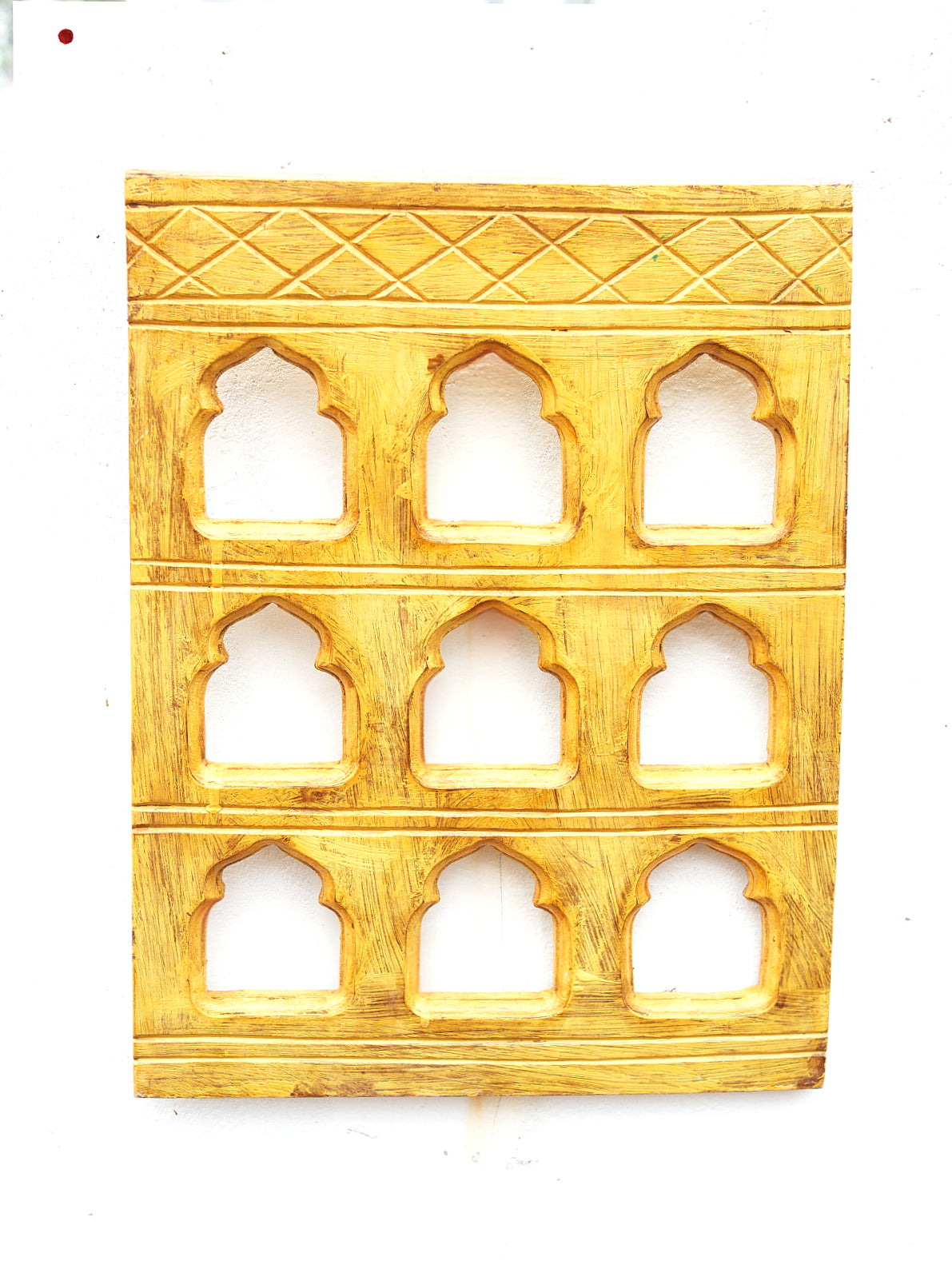 Wooden Jharoka - yellow